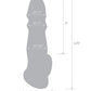 Blue Line C & B 6.75" Girthy Penis Enhancing Sleeve Extension - Clear