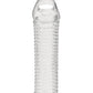 Blue Line C & B 6.5" Textured Penis Enhancing Sleeve Extension - Clear