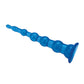 Blue Line C & B 8.5" Anal Beads w/Suction Base - Jelly Blue