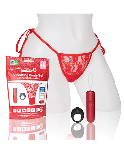 Screaming O My Secret 4T Panty Vibe w/Remote  - Red