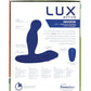 Lux Active Revolve 4.5" Rotating & Vibrating Anal Massager - Dark Blue