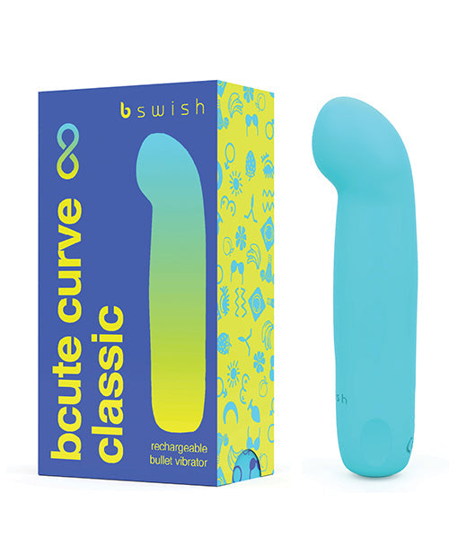 Bcute Curve Bullet Vibrator | Infinite Classic G Spot Vibrator | Electric Blue Silicone | Best Vibrator for Women