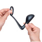 B-Vibe Butties Ringer Cock Ring & Prostate Plug - Black