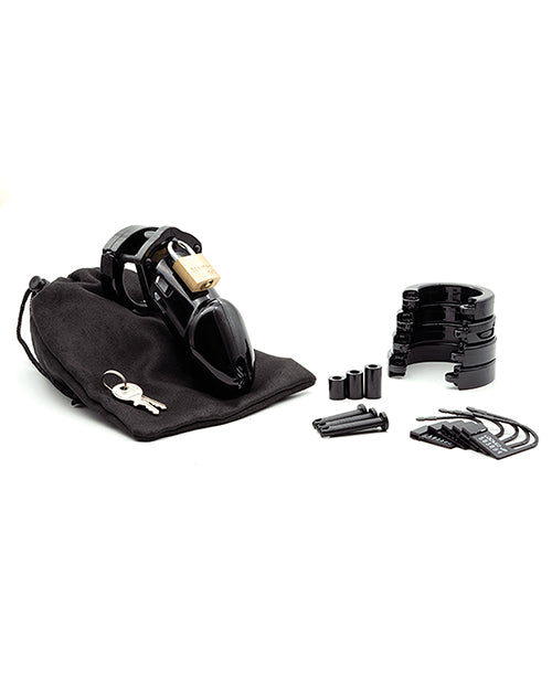 CB-6000 3 1/4" Cock Cage & Lock Set - Black