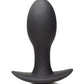 Curve Toys Rooster Rumbler Vibrating Silicone Anal Plug Medium - Black