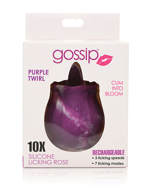 Curve Toys Gossip Licking Rose - Purple Twirl