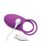 Curve Toys Gossip Love Loops 10X Silicone Cock Ring w/Remote - Violet