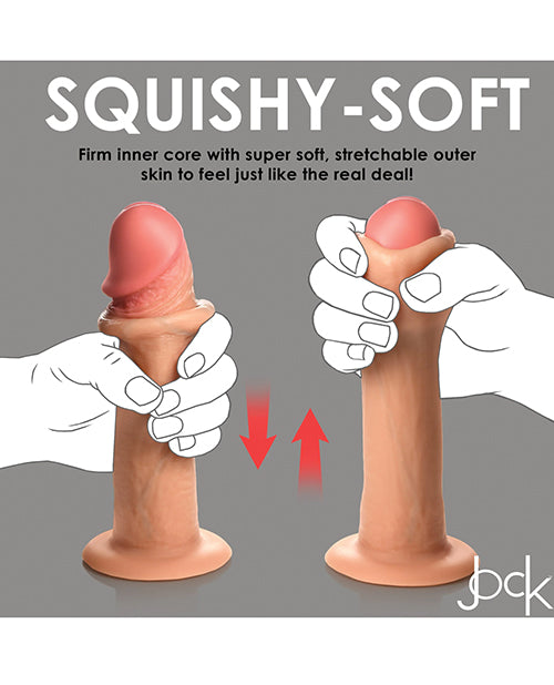 Curve Toys Realistic Dildo | Jock Real Skin Silicone 8" Big Dildo | Suction Cup Dildo