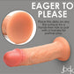 Curve Toys Realistic Dildo | Jock Real Skin Silicone 8" Big Dildo | Suction Cup Dildo