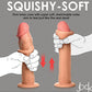 Curve Toys Realistic Dildo | Jock Real Skin Silicone 8.5" Big Dildo | Suction Cup Dildo