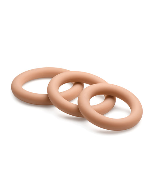 Curve Toys Jock Silicone Cock Ring Set of 3 - Medium