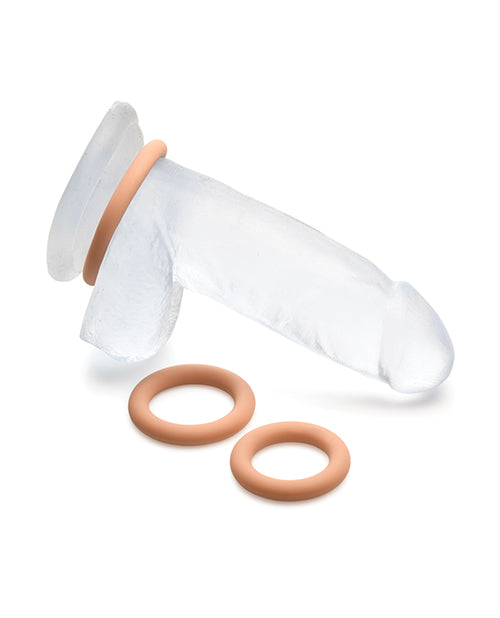 Curve Toys Jock Silicone Cock Ring Set of 3 - Medium