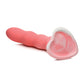 Curve Toys Large Dildo | Sweet 7" Big Dildo | Wavy Pink White Silicone Suction Cup Dildo