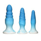 Curve Toys Simply Sweet Silicone Butt Plug Set - Blue