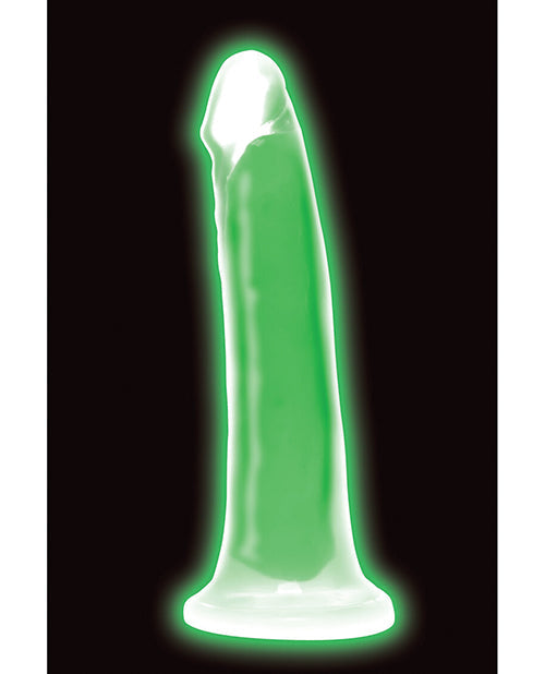 Curve Toys Large Dildo | Green 7" Big Dildo | Glow In The Dark Silicone Suction Cup Dildo