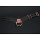 Pleasure Collection Adjustable Collar - Black/Rose Gold