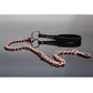 Pleasure Collection Leash - Black/Rose Gold