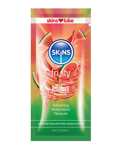 Skins Water Based Lubricant - 5 ml Foil Watermelon