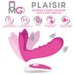 OMG Plaisir Wearable Clitoral Massager w/G-Spot Vibrator - Pink