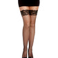 Thigh High Fish Net with Back Seam - Black O/S