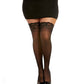 Lace Top Thigh High - Black QN