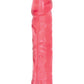 Crystal Jellies Realistic Dildo | Soft 8" Big Dildo | Classic Large Dildo | Flexible Pink Dildo