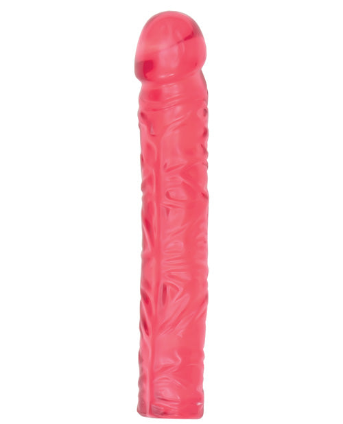 Crystal Jellies Realistic Dildo | 10" Big Dildo | Classic Giant Dildo | Pink Dildo | Veiny Large Dildo