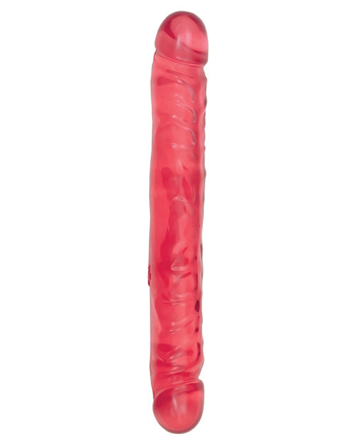 Crystal Jellies Realistic Dildo | 12" Big Dildo | Double Dildo | Pink Dildo | Veiny Large Dildo