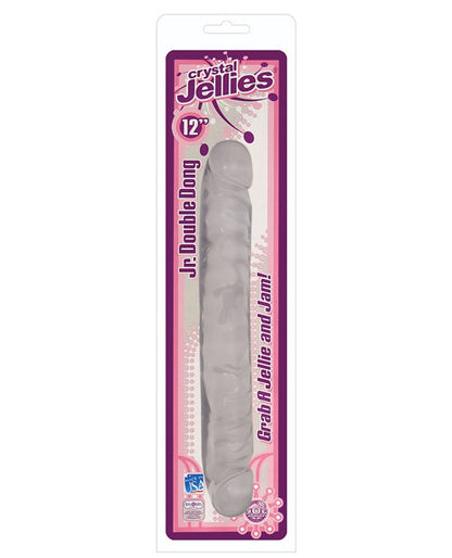 Crystal Jellies Realistic Dildo | 12" Big Dildo | Double Dildo | Clear Giant Dildo | Large Dildo