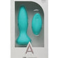 A Play Rechargeable Silicone Adventurous Anal Plug w/Remote - Teal