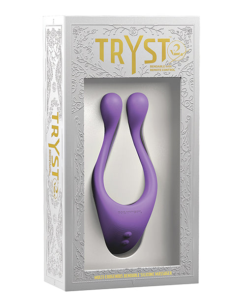 Tryst V2 Bendable Multi Zone Massager w/Remote - Purple