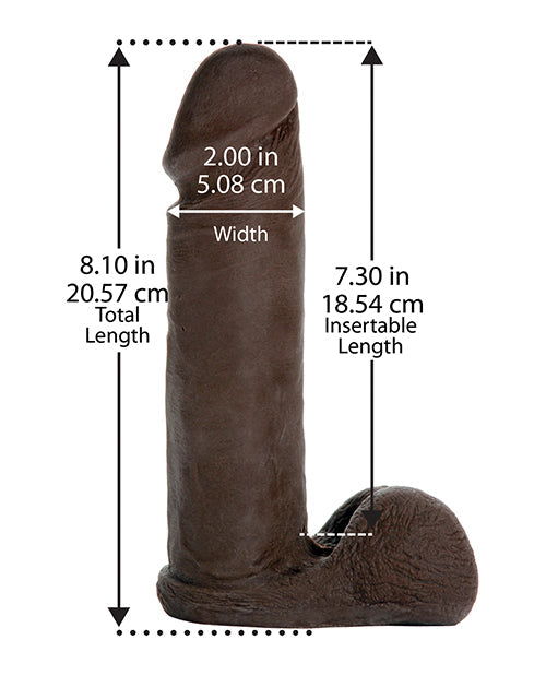 Vac-U-Lock 8" Ultraskyn Cock Attch. - Black