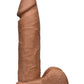 Vac-U-Lock 8" Ultraskyn Cock Attch. - Brown