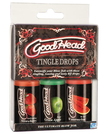 GoodHead Tingle Drops Kit - Strawberry/Green Apple/Watermelon