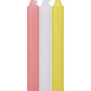 Japanese Drip Candles - Pack of 3 Pink/White/Yellow