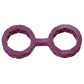 Japanese Bondage Silicone Cuffs Small - Purple