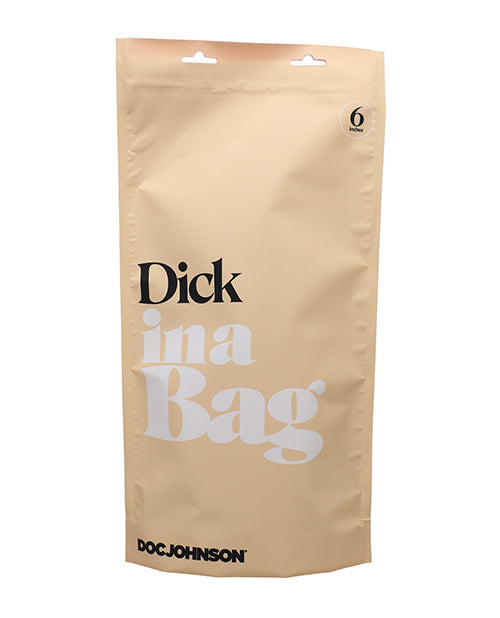 In A Bag 6" Big Dildo | Clear Suction Cup Dildo | Realistic Dildo with Balls