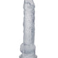 In A Bag 8" Big Dildo | Hands-Free Clear Suction Cup Dildo | Realistic Dildo with Balls