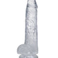 In A Bag 8" Big Dildo | Hands-Free Clear Suction Cup Dildo | Realistic Dildo with Balls