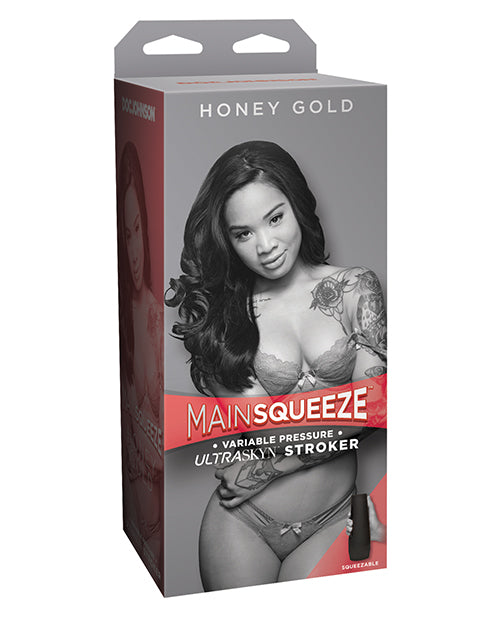 Main Squeeze Pussy Stroker - Honey Gold