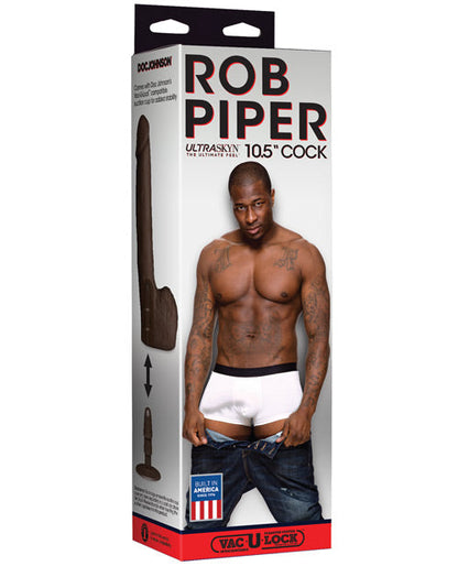 Rob Piper Realistic Dildo with Balls | Suction Cup Dildo | Chocolate 10.5-Inch Big Dildo