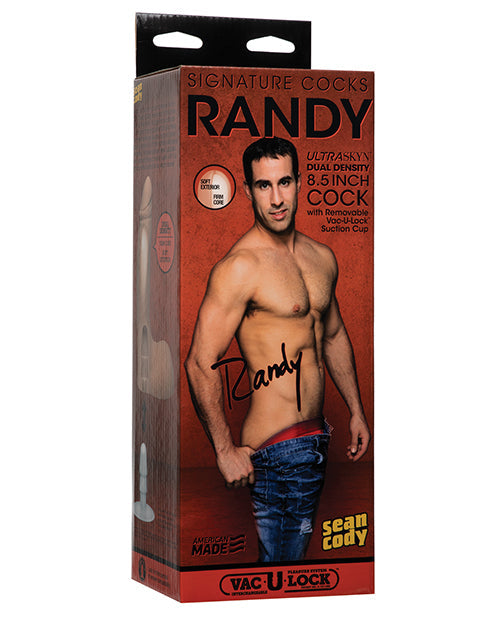 Signature ULTRASKYN 8.5" Big Dildo | Vac-U-Lock Realistic Dildo | Randy Suction Cup Dildo