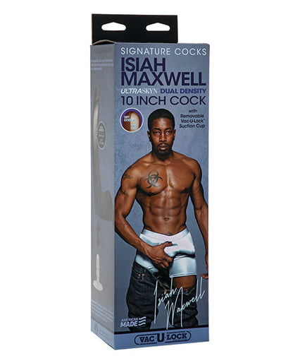 Signature Realistic Dildo | Isiah Maxwell 10" Big Dildo | Vac-U-Lock Suction Cup Dildo