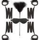 Easy Toys Beginners 6 Piece Beginners Bondage Set - Black