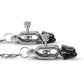 Easy Toys Big Nipple Clamps w/Chain - Silver