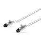 Easy Toys Big Nipple Clamps w/Chain - Silver