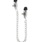 Easy Toys Big Nipple Clamps w/Chain - Silver