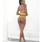 Festival Wear Strappy Lace Top & G-String Neon LG