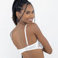 Lace Bra w/Underwire Boning Cups White 32