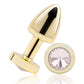 Gemsations 2" Beginners Bling Bling Metal Butt Plug - Gold